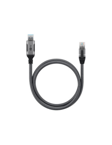 Goobay | USB-A 3.0 to RJ45 Ethernet Cable, 1 m | 70299