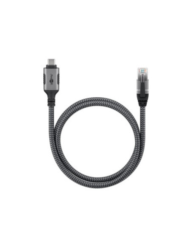 Goobay | USB-A 3.1 to RJ45 Ethernet Cable, 1 m | 70696 | Black