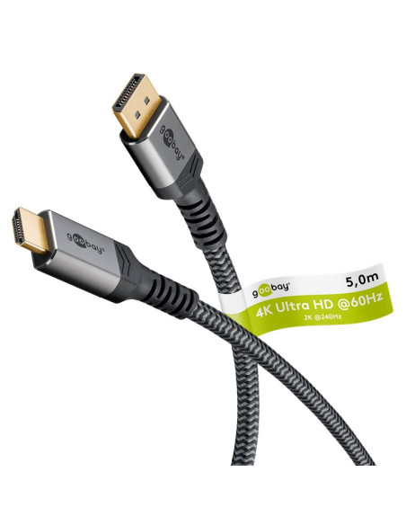 Goobay DisplayPort to HDMI Cable | 65271 | 5 m