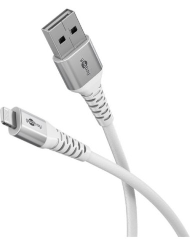 Goobay | Lightning USB-A Supersoft Textile Cable with Metal Plugs | 74511
