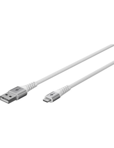 Goobay | Lightning USB-A Supersoft Textile Cable with Metal Plugs | 74511