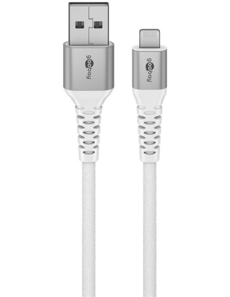 Goobay | Lightning USB-A Supersoft Textile Cable with Metal Plugs | 74511