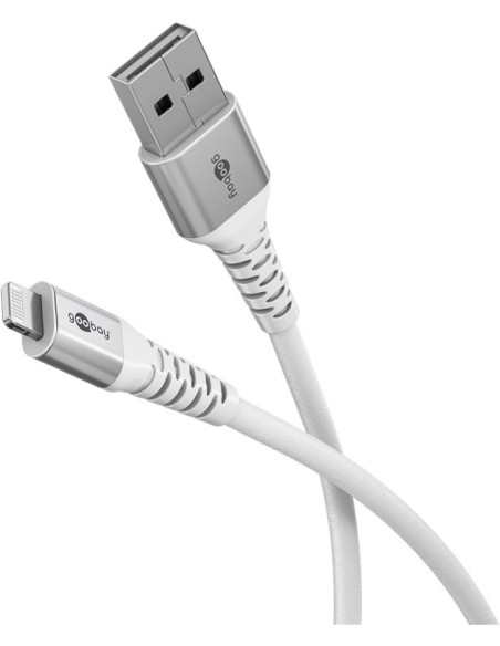 Goobay | Lightning USB-A Supersoft Textile Cable with Metal Plugs | 74512