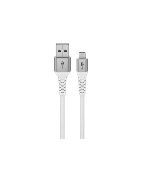 Goobay | Lightning USB-A Supersoft Textile Cable with Metal Plugs | 74512