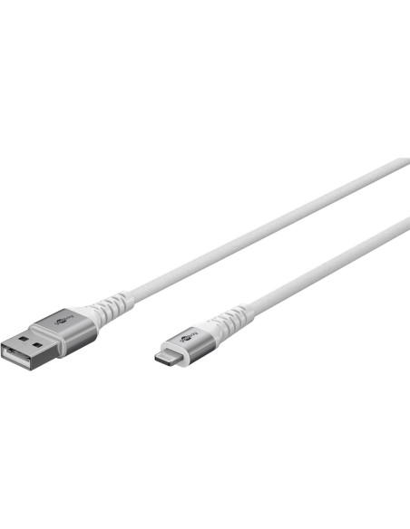 Goobay | Lightning USB-A Supersoft Textile Cable with Metal Plugs | 74512