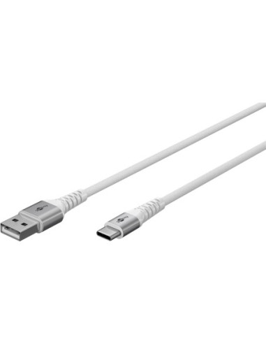 Goobay | USB-C to USB-A Supersoft Textile Cable with Metal Plugs | 74530