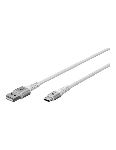 Goobay | USB-C to USB-A Supersoft Textile Cable with Metal Plugs | 74531