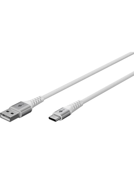 Goobay | USB-C to USB-A Supersoft Textile Cable with Metal Plugs | 74531