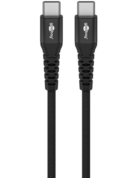 Goobay | USB-C Supersoft Textile Cable with Metal Plugs | 73954