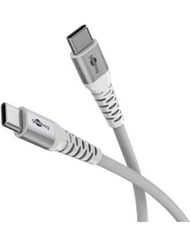 Goobay | USB-C Supersoft Textile Cable with Metal Plugs | 70194