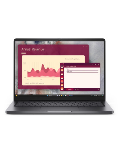 Notebook, DELL, Pro, CPU Intel Core 3, 100U, 14 ", 1920 x 1200 pixels, RAM 8 GB, DDR5-SDRAM, SSD 512 GB, Discrete graphics Not 