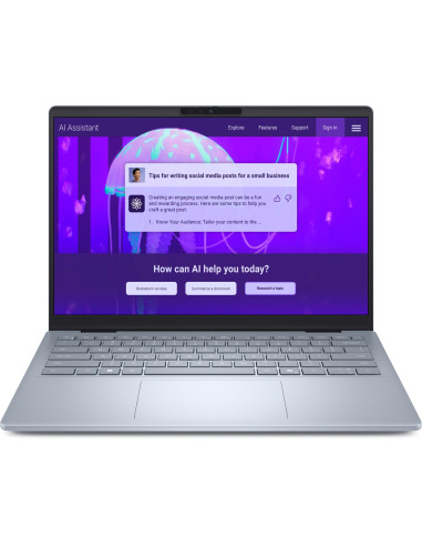 Notebook, DELL, 14 Plus DB14250, CPU Core Ultra, u7-256V, 2200 MHz, 14", 2560x1600, RAM 16GB, LPDDR5x, 8533 MHz, SSD 512GB, Int