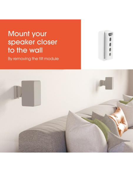 Vogels Wall mount | SWM 3021 Universal Speaker Wall Mount | Tilt, rotate | Maximum weight (capacity) 5 kg | White