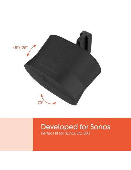 Vogels Wall mount | Speaker Wall Mount for Sonos Era 300 | Tilt, rotate | Maximum weight (capacity) 7 kg | Black