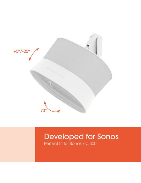 Vogels Wall mount | Speaker Wall Mount for Sonos Era 300 | Tilt, rotate | Maximum weight (capacity) 7 kg | White