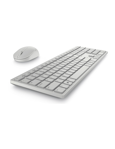 Dell | Keyboard and Mouse | KM5221W Pro | Keyboard and Mouse Set | Wireless | Mouse included | Russian | White | 2.4 GHz