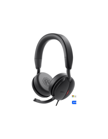 Dell | Pro Wired On-Ear Headset | WH5024 | Built-in microphone | USB Type-A | ANC | Black
