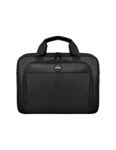 PORT DESIGNS | 105064 | HANOI II CLAMSHELL | Fits up to size 15.6 " | Messenger - Briefcase | Black | Shoulder strap