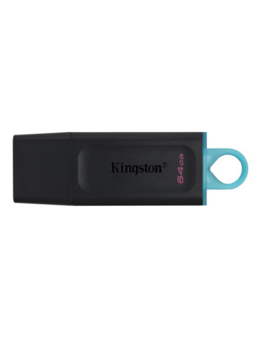 Kingston | USB Flash Drive | DataTraveler Exodia | 64 GB | USB Type-A | Black/Blue