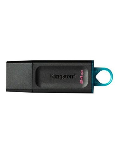 Kingston | USB Flash Drive | DataTraveler Exodia | 64 GB | USB 3.2 Gen 1 | Black/Blue