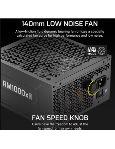 Corsair Fully Modular ATX Power Supply (EU) | RM1000x SHIFT | 1000 W | Black