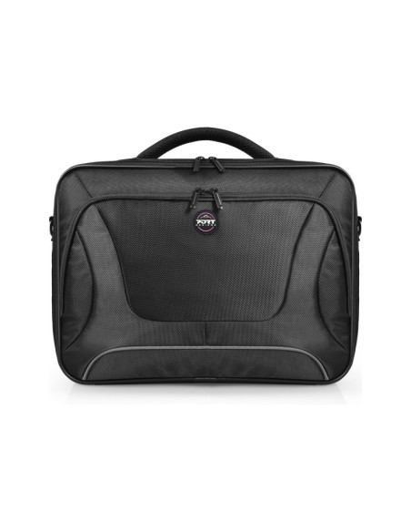 PORT DESIGNS | Courchevel | Fits up to size 17.3 " | Messenger - Briefcase | Shoulder strap | Black