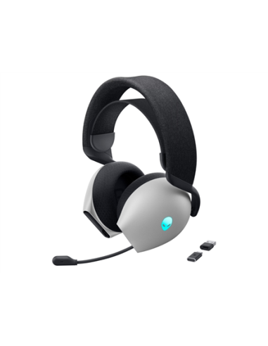 Dell Gaming Headset | Alienware Tri Mode AW725H | Bluetooth | Over-Ear | Microphone | Lunar Light | Noise canceling | Wireless