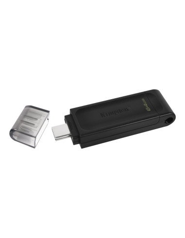 Kingston | DataTraveler 70 | 64 GB | USB Type-C | Black
