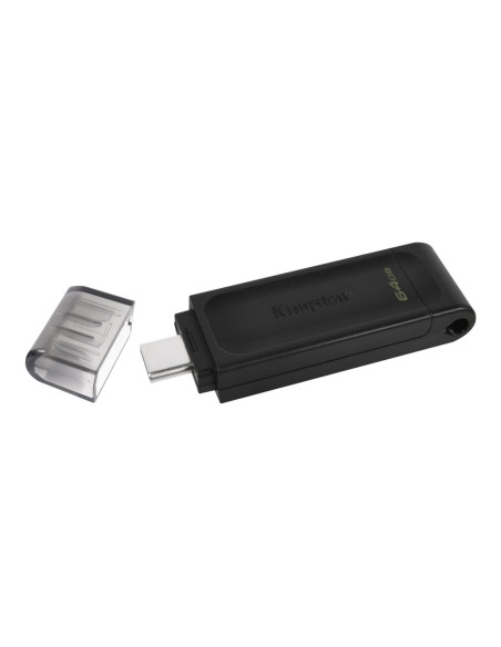 Kingston | DataTraveler 70 | 64 GB | USB Type-C | Black