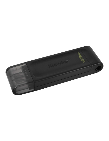 Kingston | USB Flash Drive | DataTraveler 70 | 128 GB | USB Type-C | Black