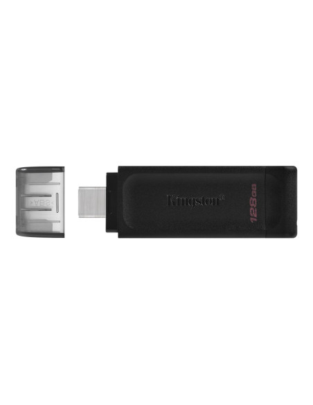 Kingston | USB Flash Drive | DataTraveler 70 | 128 GB | USB Type-C | Black