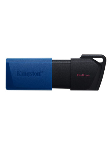 Kingston | USB 3.2 Flash Drive | DataTraveler Exodia M | 64 GB | USB Type-A | Black/Blue