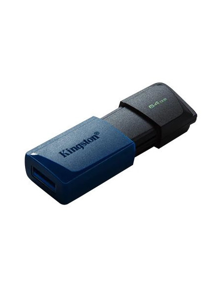 Kingston | USB 3.2 Flash Drive | DataTraveler Exodia M | 64 GB | USB Type-A | Black/Blue
