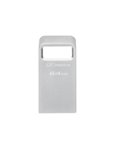 Kingston | USB 3.2 Flash Drive | DataTraveler micro | 64 GB | USB Type-A | Silver