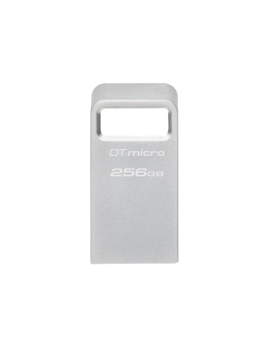 Kingston | USB 3.2 Flash Drive | DataTraveler micro | 256 GB | USB Type-A | Silver