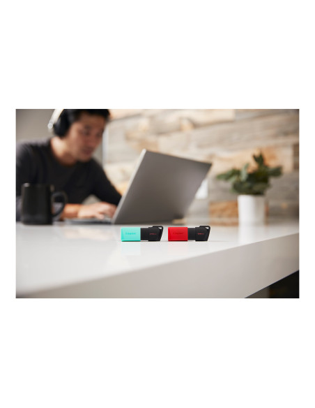 Kingston | USB Flash Drive | DataTraveler Exodia | 128 GB | USB Type-A | Black/Red