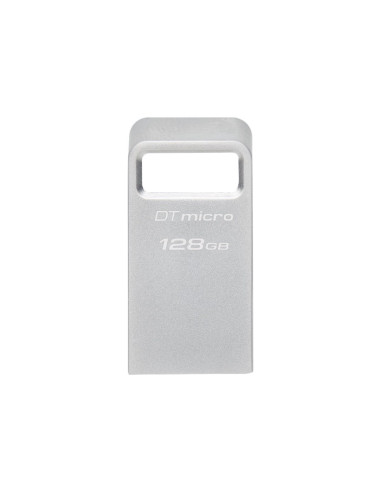 Kingston | USB 3.2 Flash Drive | DataTraveler micro | 128 GB | USB Type-A | Silver