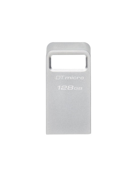 Kingston | USB 3.2 Flash Drive | DataTraveler micro | 128 GB | USB Type-A | Silver