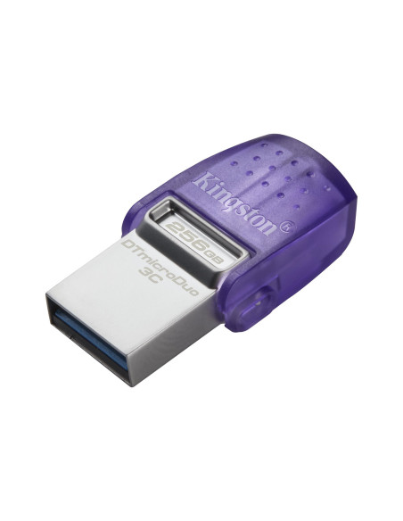 Kingston | DataTraveler | DT Micro Duo 3C | 256 GB | USB Type-C/Type-A | Purple