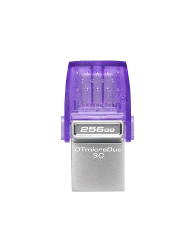 Kingston | DataTraveler | DT Micro Duo 3C | 256 GB | USB Type-C/Type-A | Purple