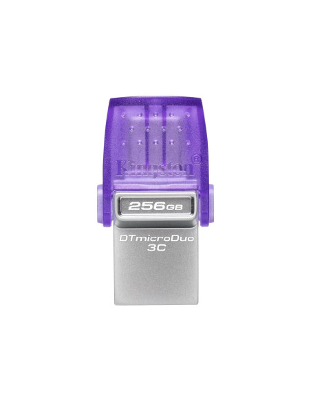 Kingston | DataTraveler | DT Micro Duo 3C | 256 GB | USB Type-C/Type-A | Purple