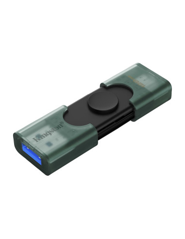 Kingston DataTraveler Duo | 128 GB | USB Type-C/Type-A | Black/Green