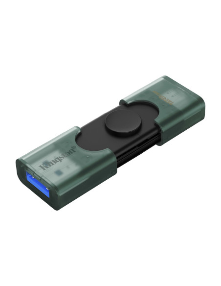 Kingston DataTraveler Duo | 128 GB | USB Type-C/Type-A | Black/Green
