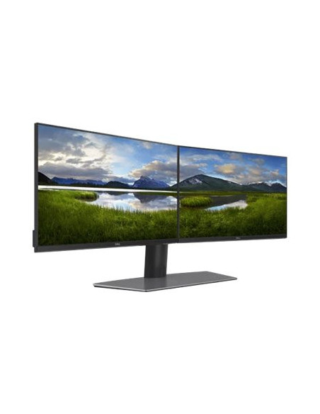 Dell Dual Monitor Stand MDS19 su dviem ekranais