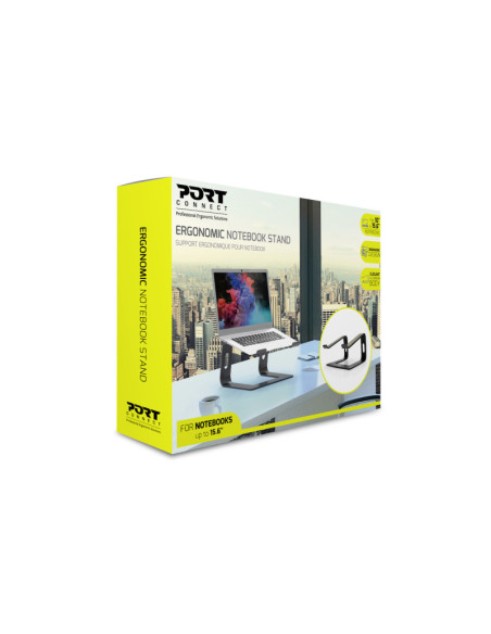 PORT DESIGNS | Ergonomic Notebook stand | 901103 | Notebook Stand | Black
