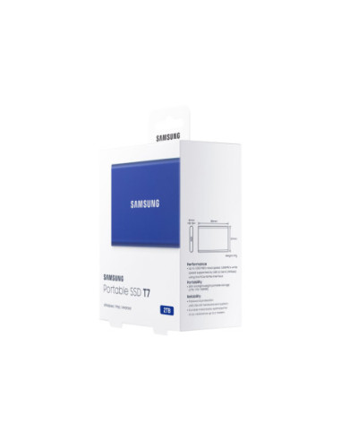 Portable SSD | T7 | 2000 GB | N/A " | USB 3.2 | Blue