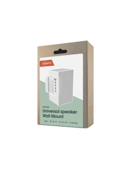 Vogels Wall mount | SWM 3021 Universal Speaker Wall Mount | Tilt, rotate | Maximum weight (capacity) 5 kg | White