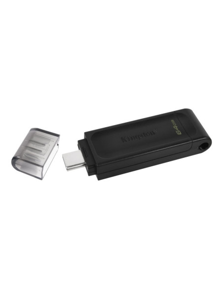 Kingston | DataTraveler 70 | 64 GB | USB Type-C | Black