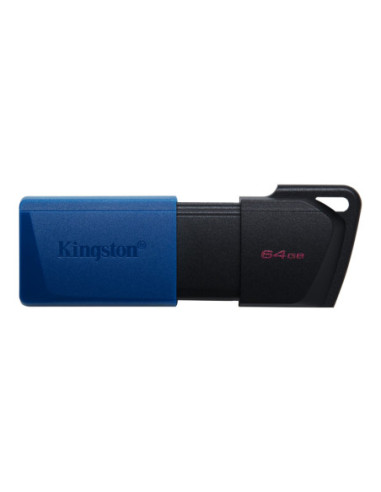 Kingston | USB 3.2 Flash Drive | DataTraveler Exodia M | 64 GB | USB Type-A | Black/Blue