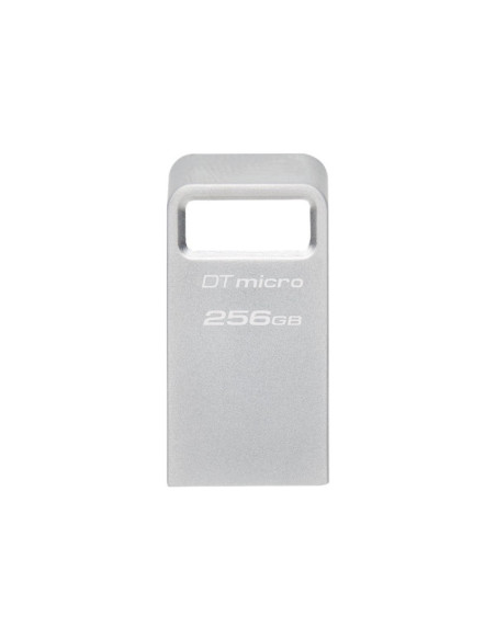 Kingston | USB 3.2 Flash Drive | DataTraveler micro | 256 GB | USB Type-A | Silver